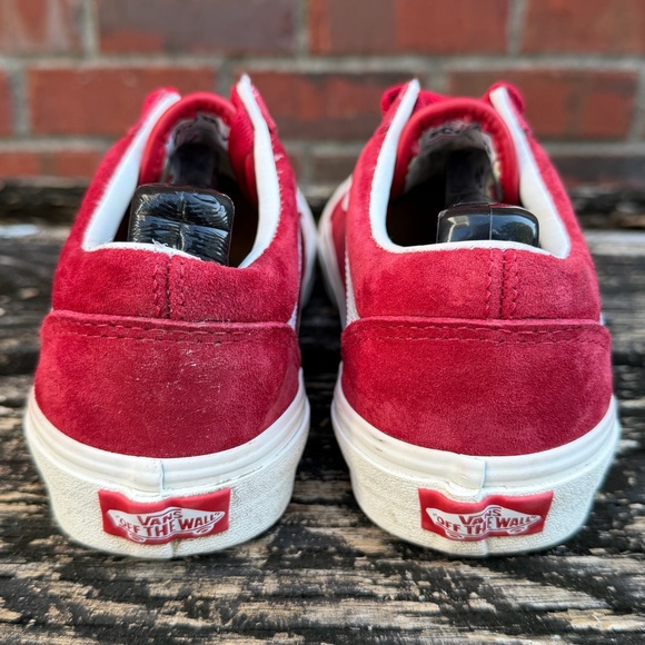 2020 Vans Old Skool 'Pig Suede - Red Chili Pepper' Unisex Lace Up Sneakers M5 - Picture 6 of 13